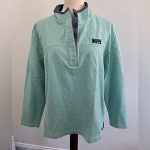 LL Bean XLP 1/4 pullover teal